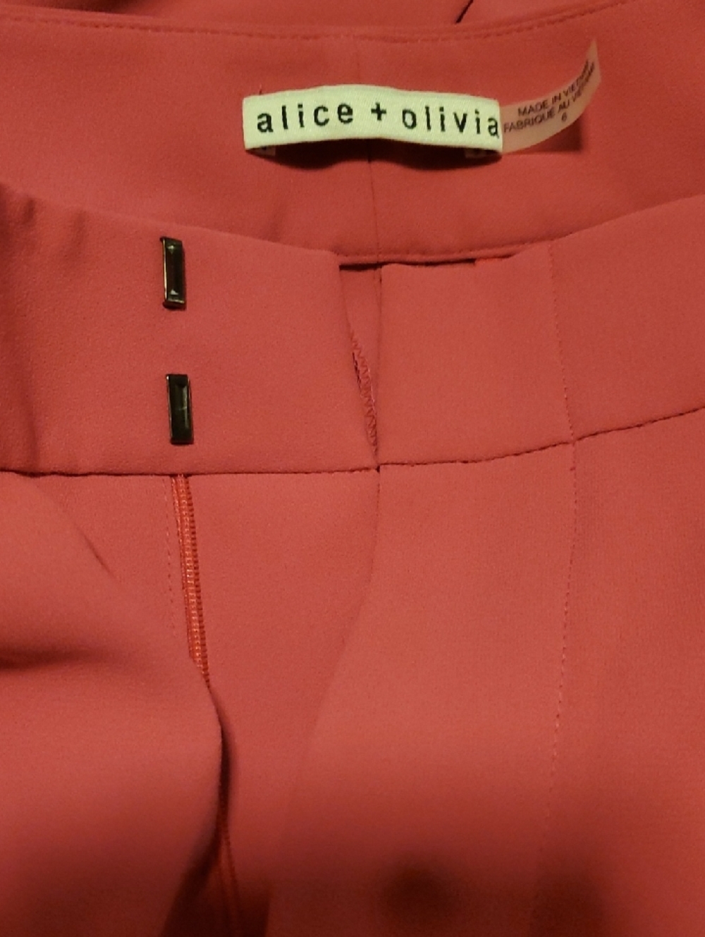 alice + olivia Pink/Fucsia High-Waist Flare.